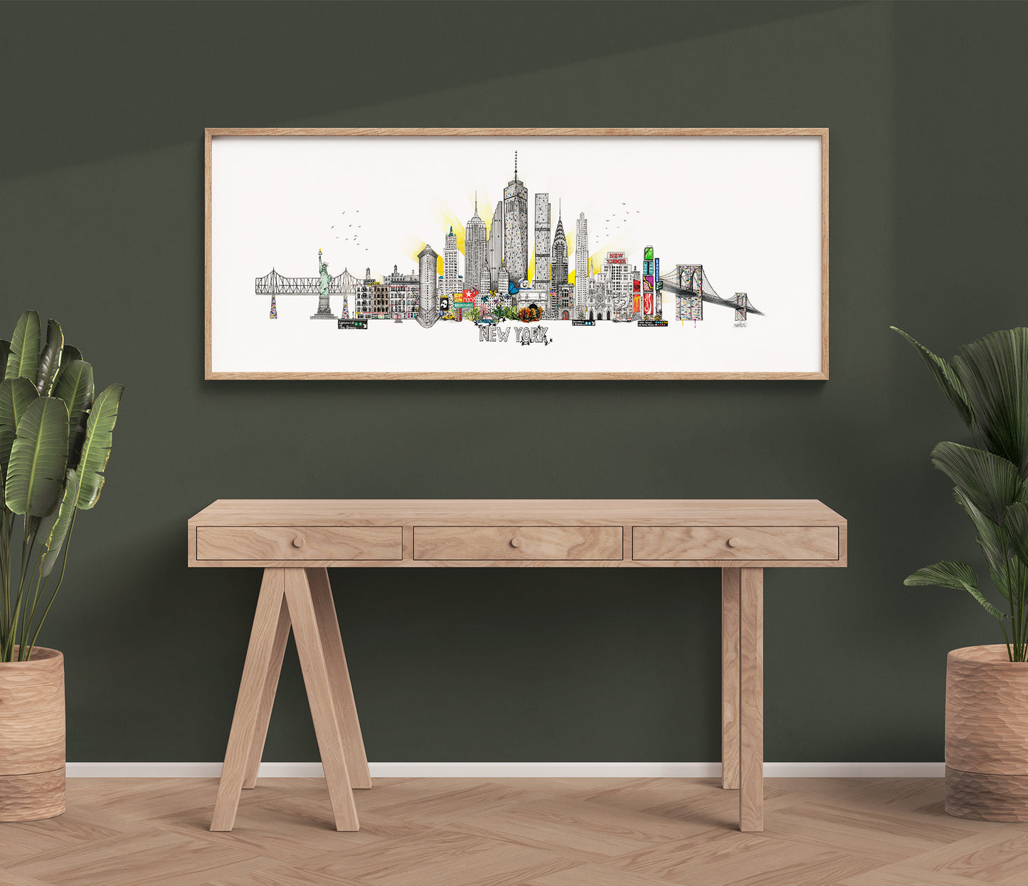 New York Skyline Cityscape Print