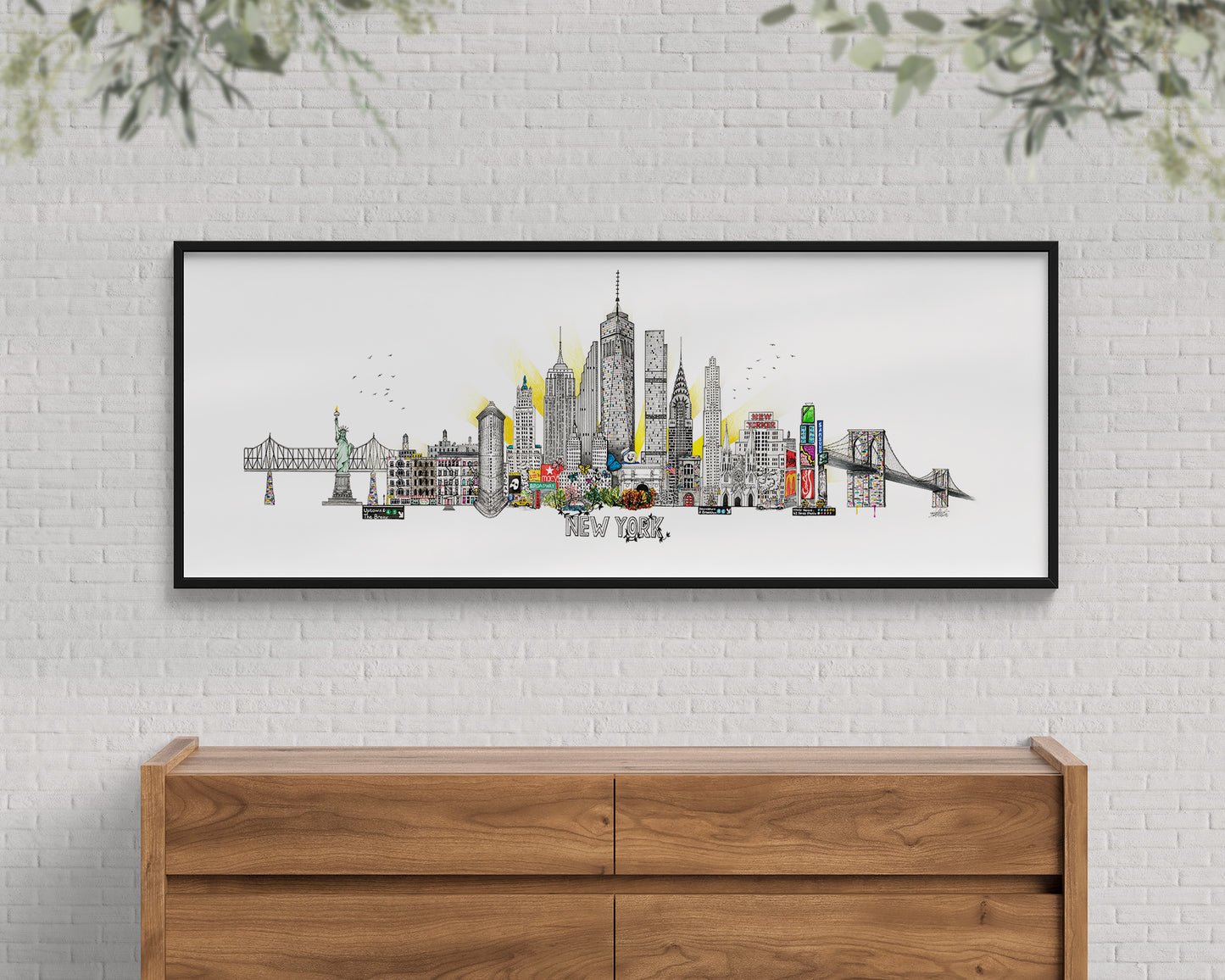 New York Skyline Cityscape Print