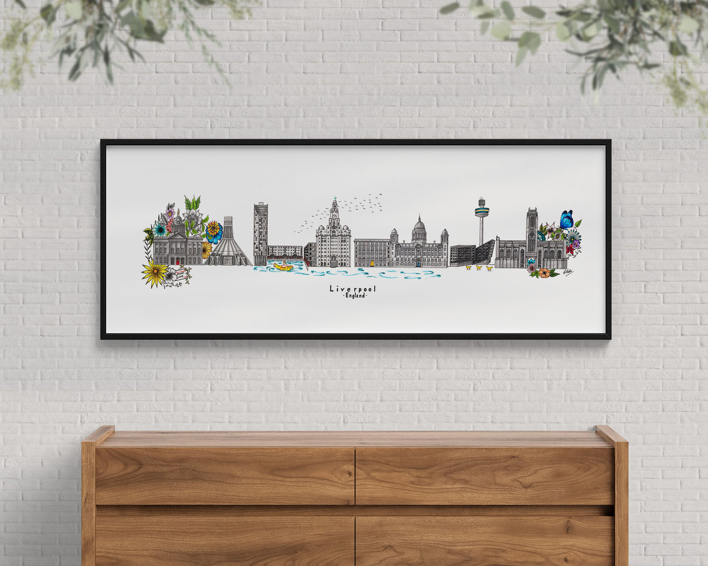 Liverpool Skyline Cityscape Print