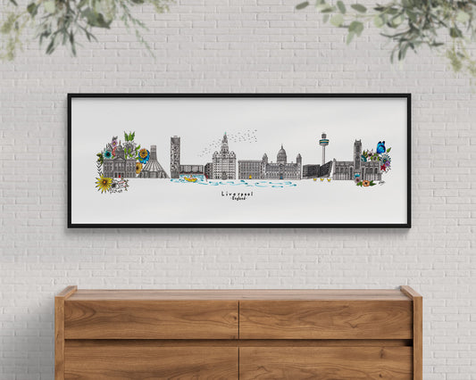Liverpool Skyline Cityscape Print