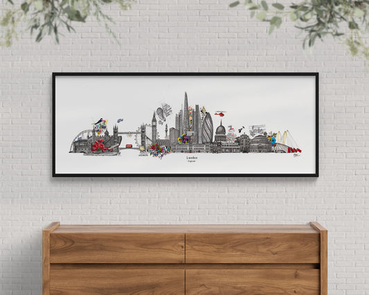 London Skyline Cityscape Print