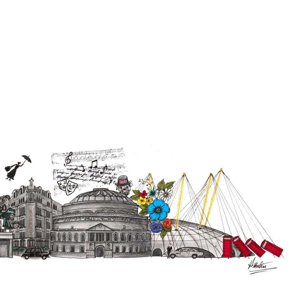 London Skyline Cityscape Print