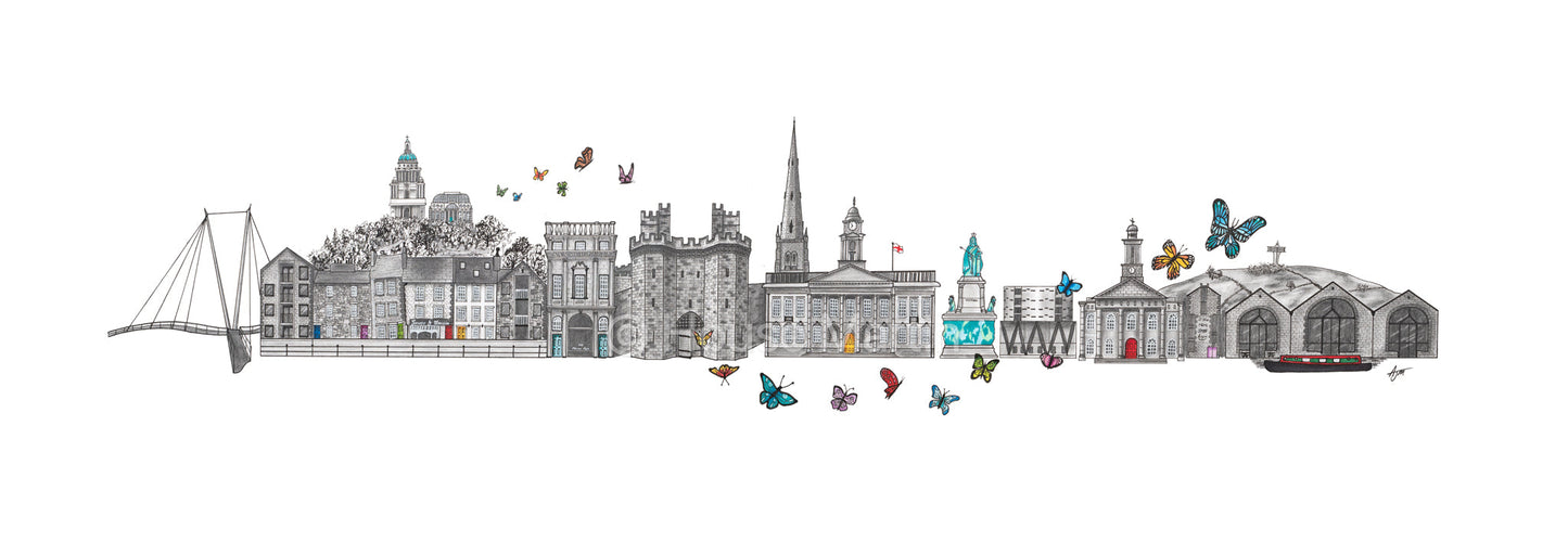 Original Lancaster Skyline Cityscape