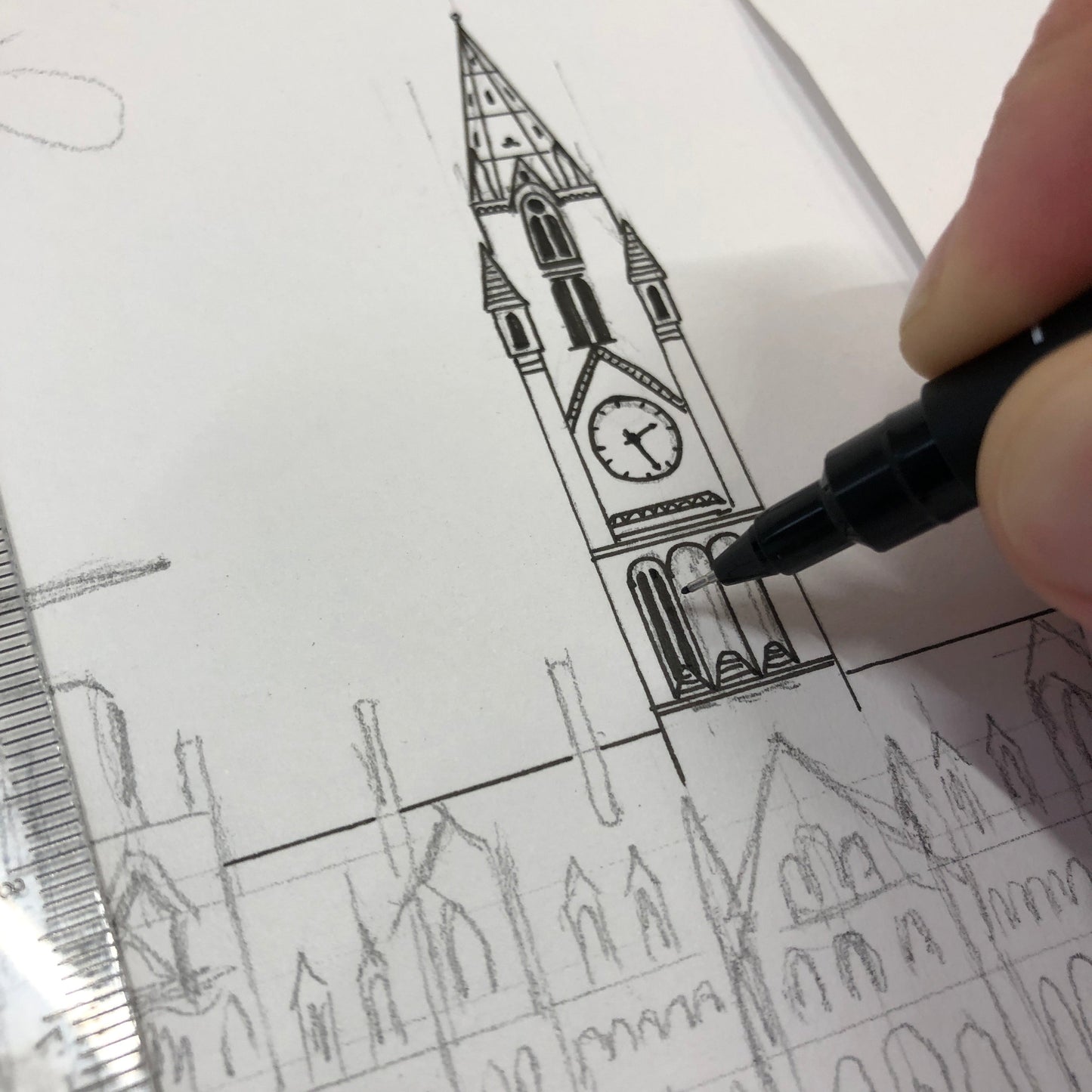 Original Manchester Skyline Cityscape