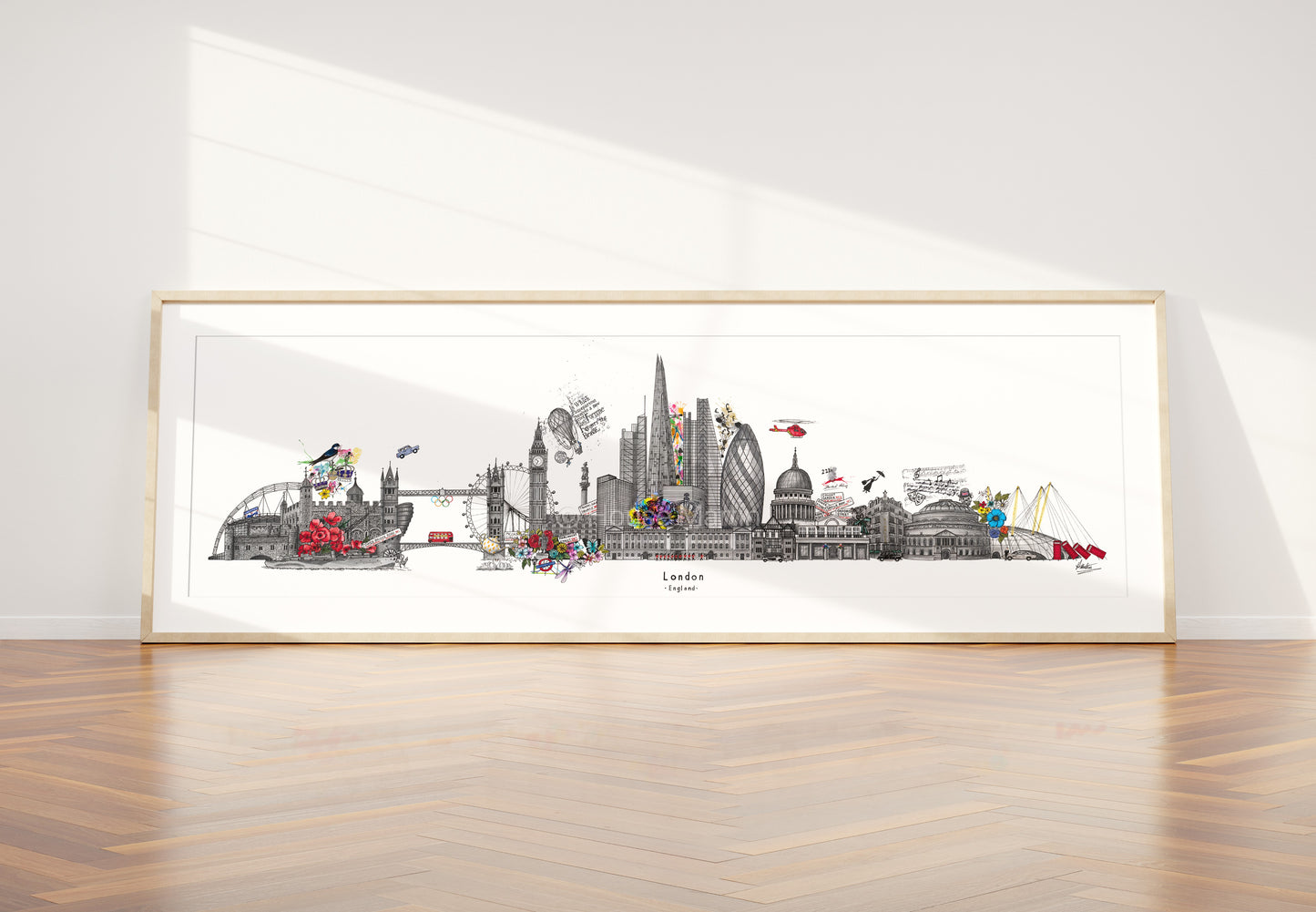 London Skyline Cityscape Print