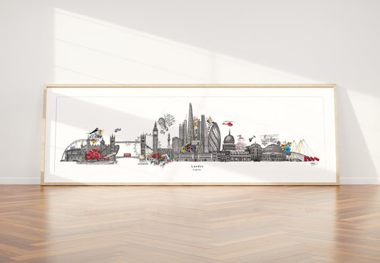 London Skyline Cityscape Print