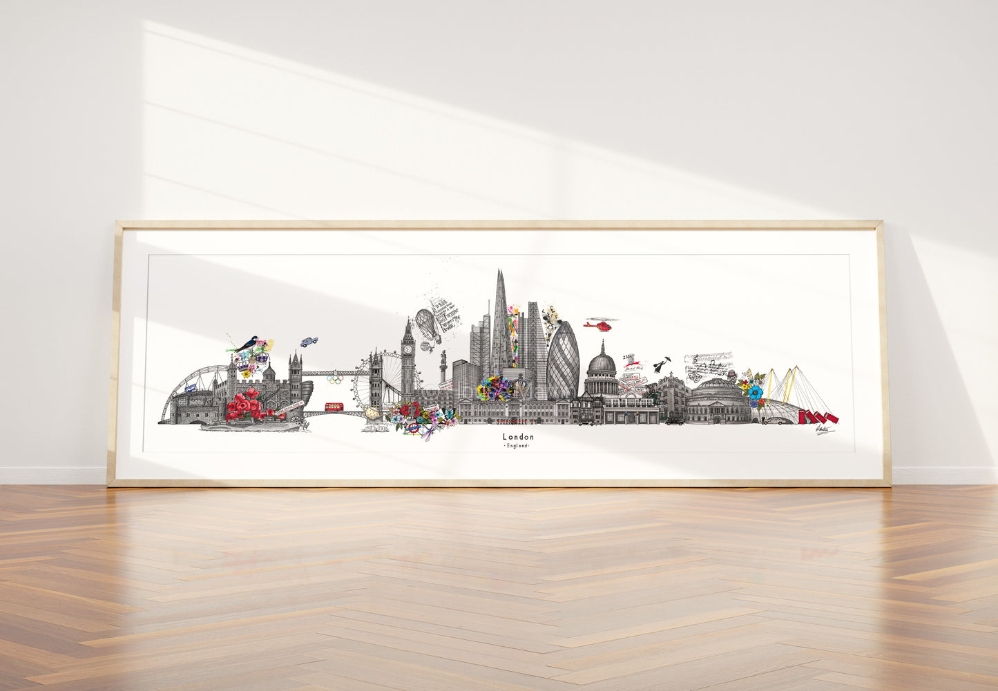 London Skyline Cityscape Framed Print