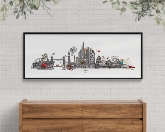 London Skyline Cityscape Print