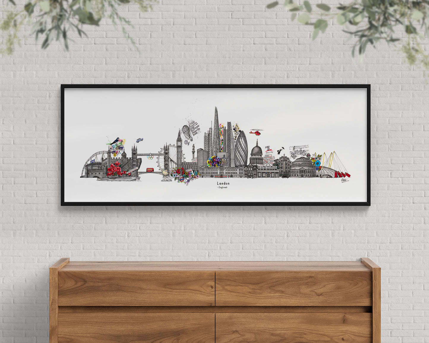 London Skyline Cityscape Framed Print