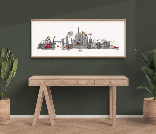 London Skyline Cityscape Framed Print