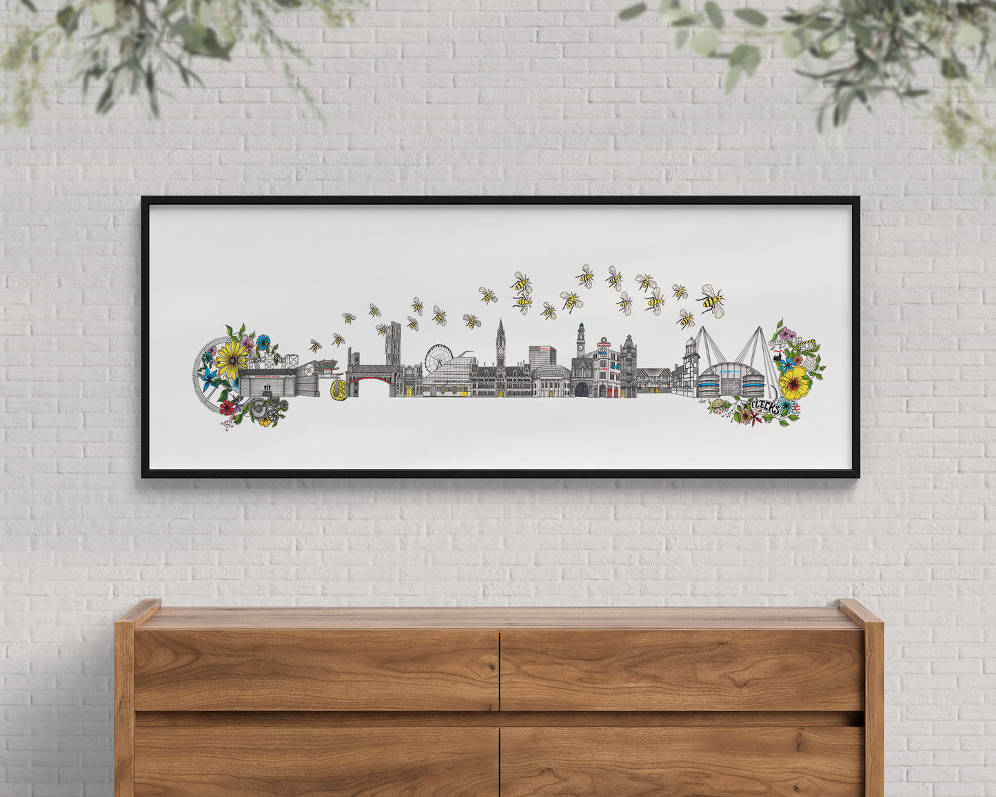 Manchester Skyline Cityscape Print