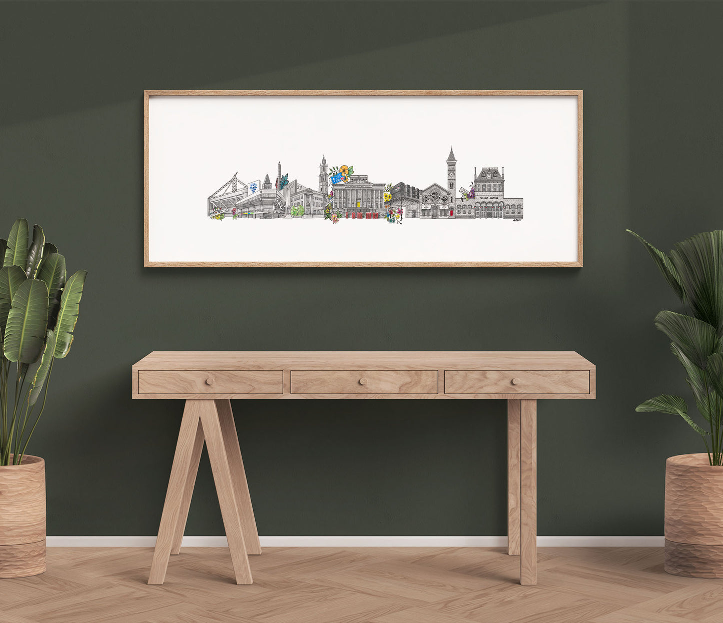 Preston Skyline Cityscape Print