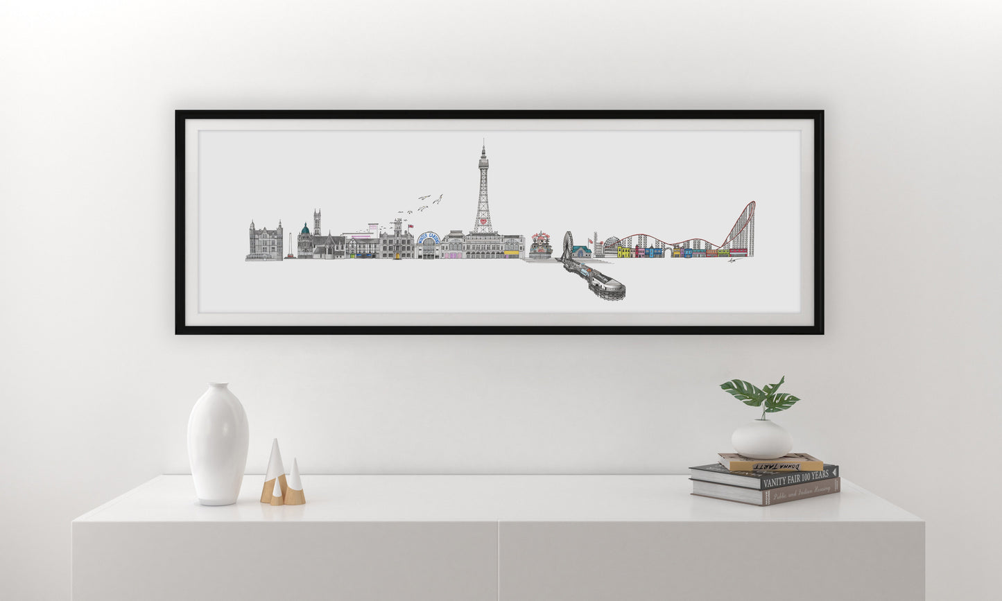 Original Blackpool Skyline Cityscape